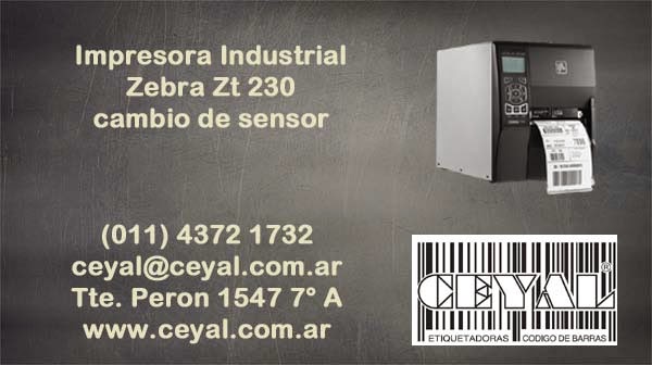 Impresora Zebra zt230 Etiquetas Y Codigos De Barra